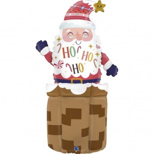 Santa Chimney Stand Up Balloon Santa Chimney Stand Up Balloon